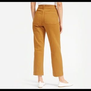 Everlane Straight Leg Crop Short (Golden Brown)